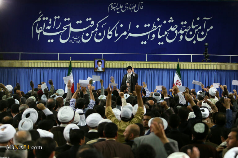 گزارش تصویری/ دیدار اعضای مجمع عمومی مجمع جهانی اهل بیت(ع) با رهبر انقلاب – ۲