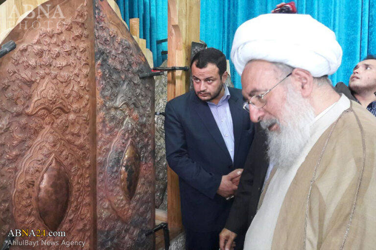 گزارش تصویری/ افتتاح نمایشگاه «نشان ارادت» با حضور آیت الله مجتهد شبستری
