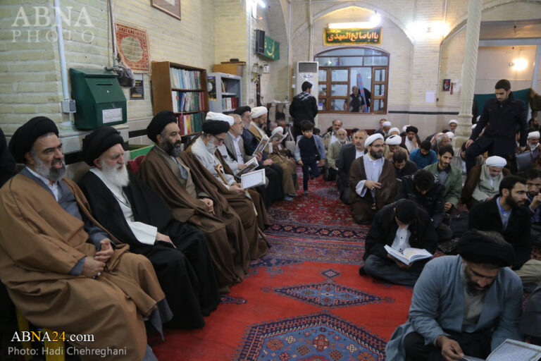 Photos: Secretary-General of AhlulBayt (a.s.) World Assembly attends demise anniversary of Ayatollah Ansari Shirazi