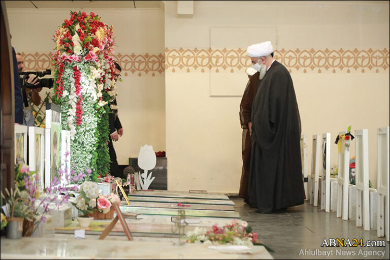 Photos: Secretary-General of AhlulBayt (a.s.) World Assembly paid tribute to tomb of Lebanese Hezbollah martyrs