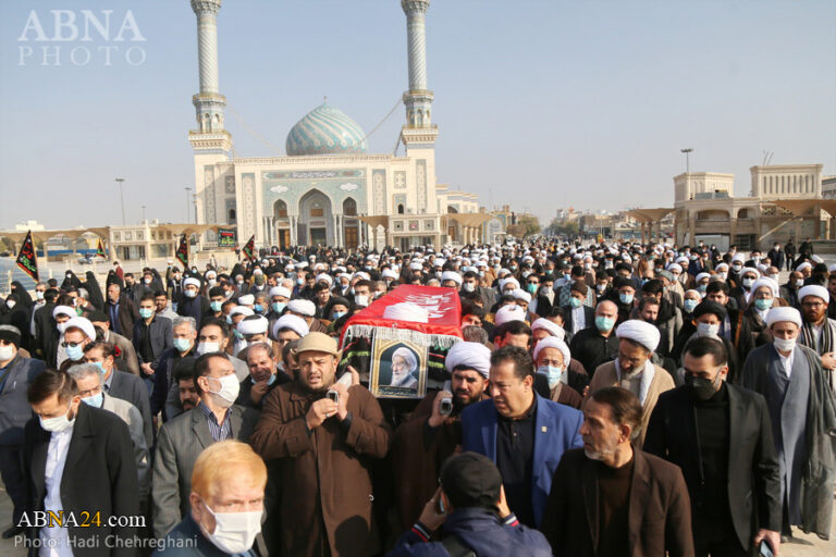 گزارش تصویری/ مراسم تشییع پیکر آیت الله مجتهد شبستری در قم – ۱