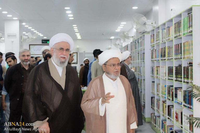 گزارش تصویری/ بازدید دبیرکل مجمع جهانی اهل‌بیت(ع) از کتابخانه جعفر طیار