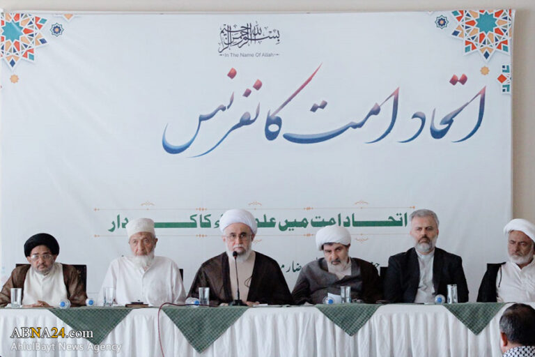 تقرير مصور / أمين عام المجمع العالمي لأهل البيت (ع) يلقي كلمة في مؤتمر “وحدة الأمة” بولاية سند الباكستانية
