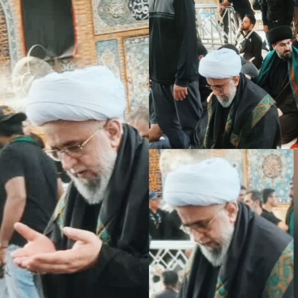 فيديو / آية الله رمضاني يتشرف بزيارة مرقد أمير المؤمنين (ع) في النجف الأشرف