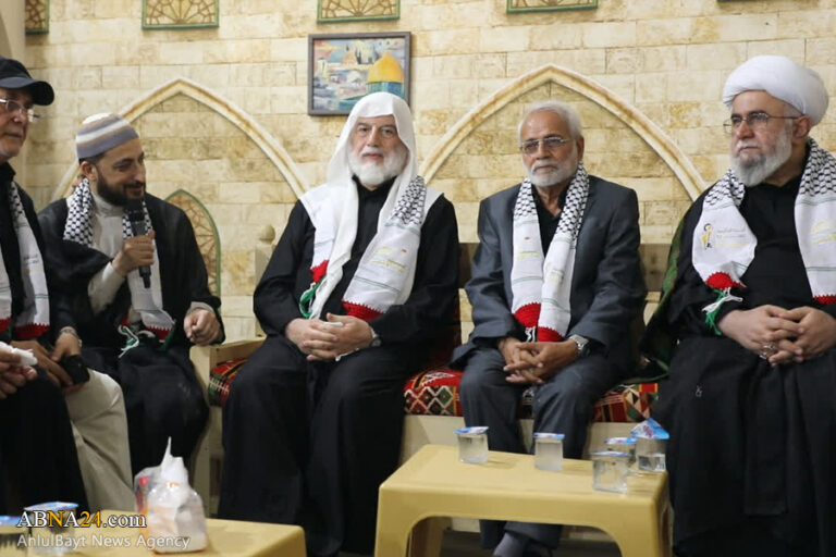 عکس خبری | حضور آیت الله رمضانی در موكب نداء الأقصى