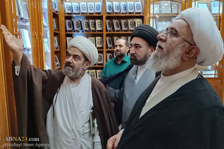 گزارش تصویری | بازدید دبیرکل مجمع جهانی اهل بیت(ع) از کتابخانه امام حسن مجتبی(ع) نجف اشرف