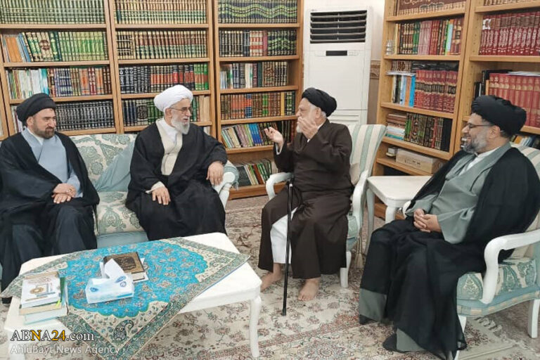 Photos: Secretary General of AhlulBayt World Assembly meets with Ayatollah Sayyed Ali Akbar Haeri in Najaf