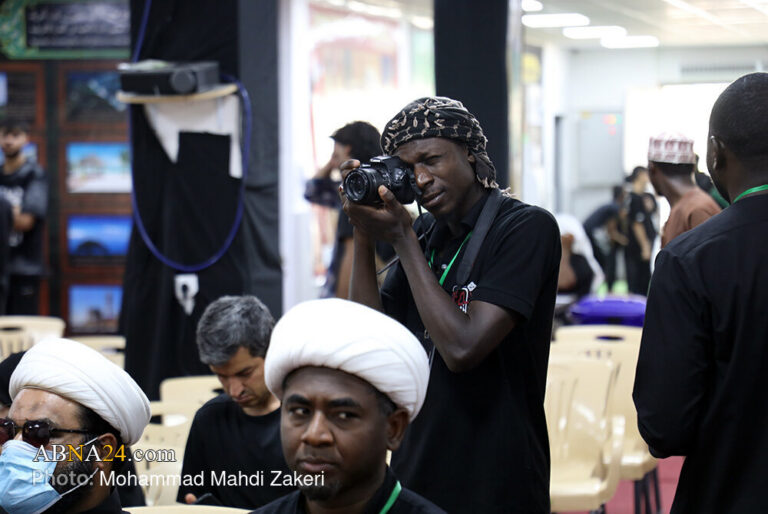 Visit of Ayatollah Ramazain to “Lovers of al-Hussain” African Pilgrims’ Camp on Najaf-Karbala Route