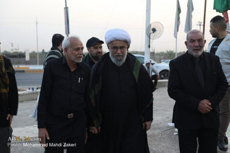 Photos: SG of AhlulBayt World Assembly ‘Ayatollah Ramazani’ Joins Arbaeen Pilgrims at AhlulBayt University in Holy Karbala