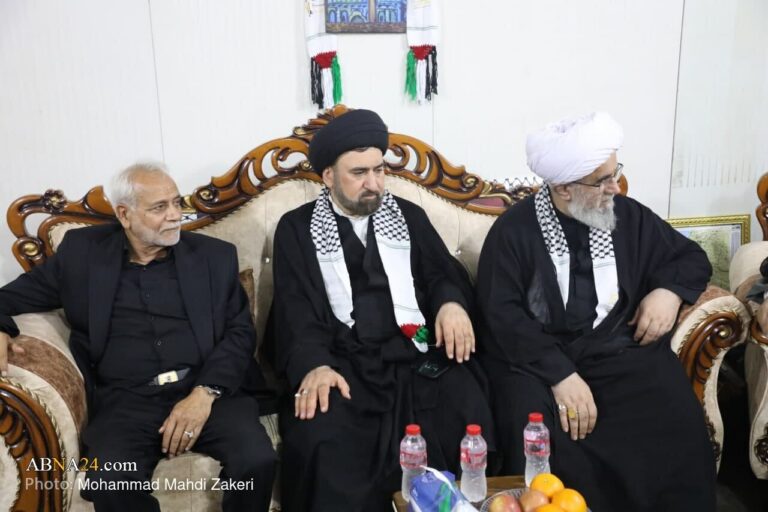 Photos: Ayatollah Ramazani Visits “Nidaa al-Aqsa” Mawkib on Path of Arbaeen