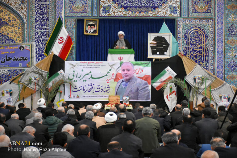 مراسم بزرگداشت شهید مدافع امنیت «محمد میرزایی» در املش