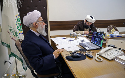 گزارش تصویری/ نشست مجازی “مسئولیت اجتماعی ادیان در عصر کرونا و پساکرونا” با ارائه آیت‌الله رمضانی