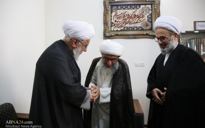 گزارش تصویری | دیدار دبیرکل مجمع جهانی اهل‌بیت(ع) با آیت‌الله سیفی مازندرانی