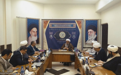 گزارش تصویری/ دیدار رییس مرکز مطالعات و پژوهش‌های کربلا با آیت الله رمضانی