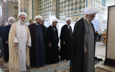 گزارش تصویری | دیدار اعضای مؤسسه موضوع شناسی احکام با آیت‌الله رمضانی