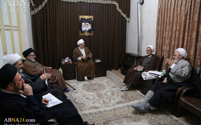 Photos: Academic Committee of International Conference of Hazrat Abu Talib met Ayatollah Araki