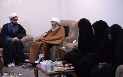 Photos: Daughters of Sheikh Zakzaky meet with Ayatollah Isa Qassim