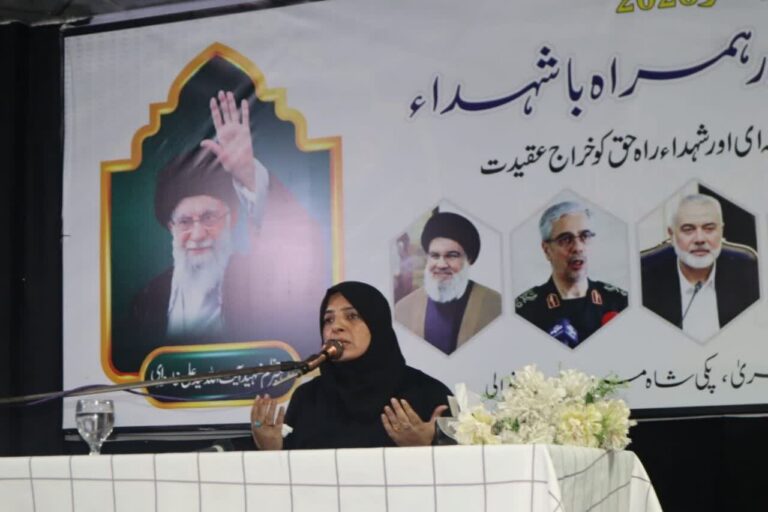 سمینار علمی «گام به سوی ظهور همراه با شهدا» در میانوالیِ پاکستان برگزار شد + تصاویر