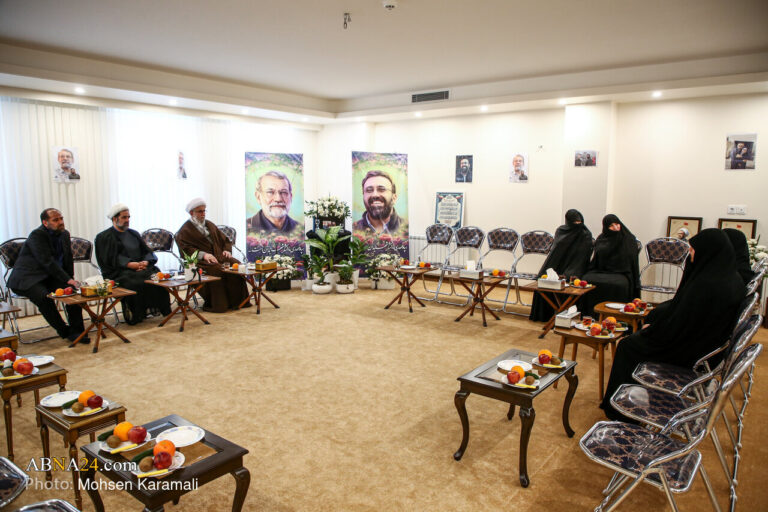 Photos: Secretary-General of AhlulBayt World Assembly Meets with Family of Martyr Larijani