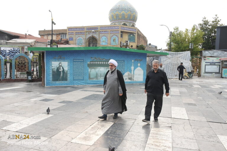 حضور آیت الله رمضانی در آستان مقدس آقا سید جلال الدین اشرف(ع)